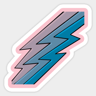 Greyed Lightning Sticker